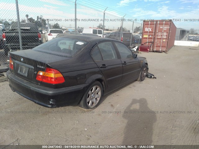 WBAAZ33444KP85849 - 2004 BMW 325 IS SULEV BLACK photo 4