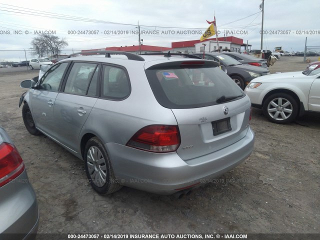 3VWPP7AJ6DM636688 - 2013 VOLKSWAGEN JETTA S/SE SILVER photo 3