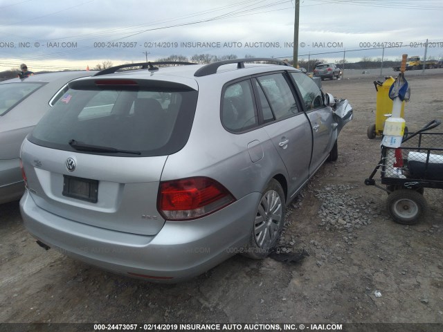 3VWPP7AJ6DM636688 - 2013 VOLKSWAGEN JETTA S/SE SILVER photo 4