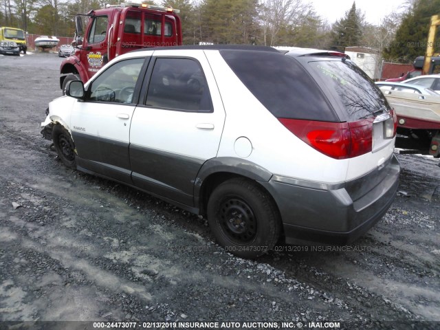 3G5DA03EX2S568944 - 2002 BUICK RENDEZVOUS CX WHITE photo 3