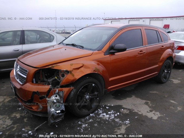 1B3CB3HA1BD247546 - 2011 DODGE CALIBER MAINSTREET ORANGE photo 2