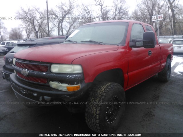 2GCEC19V411205277 - 2001 CHEVROLET SILVERADO C1500 RED photo 2