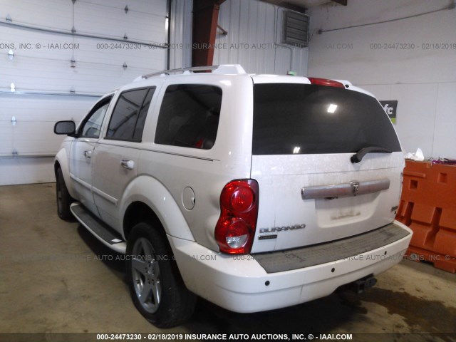 1D8HD58288F101551 - 2008 DODGE DURANGO LIMITED WHITE photo 3