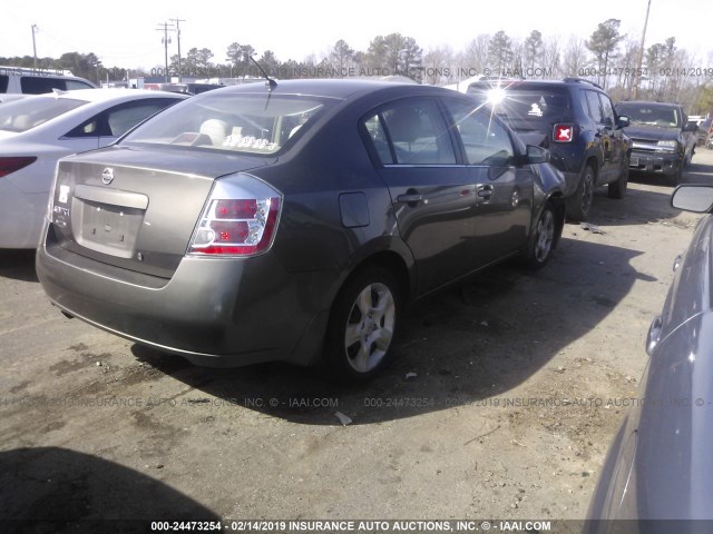 3N1AB61E38L679713 - 2008 NISSAN SENTRA 2.0/2.0S/2.0SL GRAY photo 4