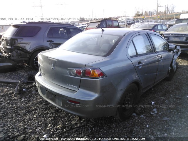 JA32U2FU2FU022052 - 2015 MITSUBISHI LANCER ES GRAY photo 4