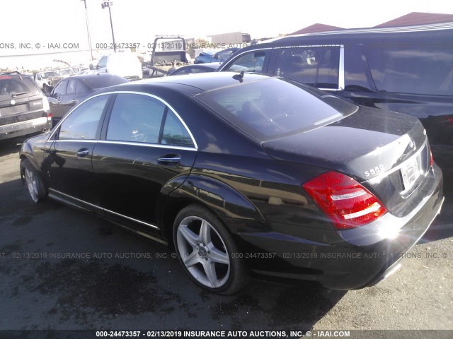 WDDNG8GB7AA346488 - 2010 MERCEDES-BENZ S 550 4MATIC BLACK photo 3