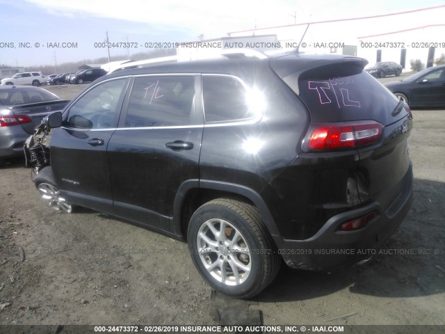 1C4PJLCBXEW323552 - 2014 JEEP CHEROKEE LATITUDE GRAY photo 3