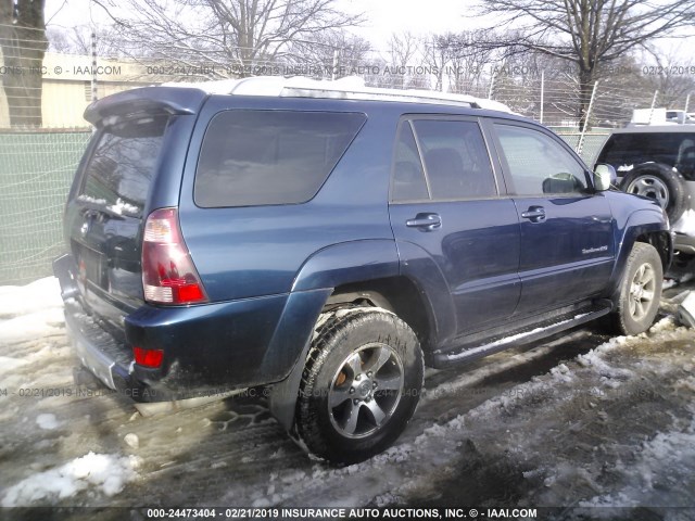 JTEBT14R848008980 - 2004 TOYOTA 4RUNNER SR5/SPORT BLUE photo 4