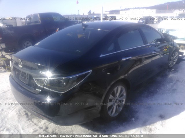 5NPEC4AB9BH240531 - 2011 HYUNDAI SONATA SE/LIMITED BLACK photo 4