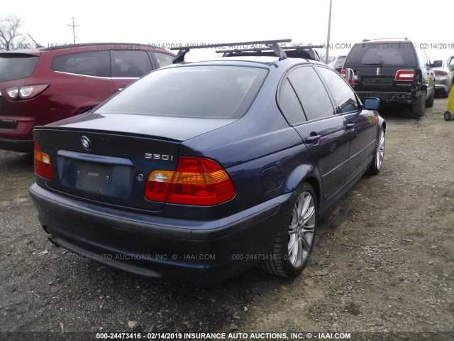 WBAEV53474KM05329 - 2004 BMW 330 I BLUE photo 4