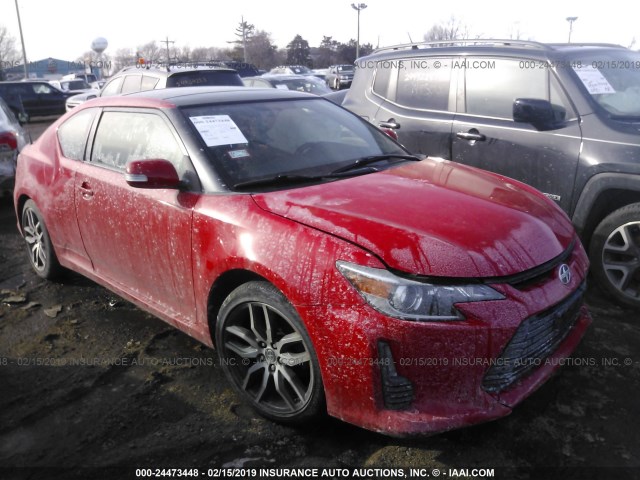 JTKJF5C70FJ011827 - 2015 TOYOTA SCION TC RED photo 1