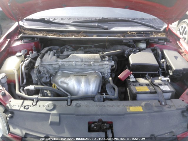 JTKJF5C70FJ011827 - 2015 TOYOTA SCION TC RED photo 10