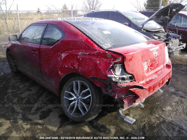 JTKJF5C70FJ011827 - 2015 TOYOTA SCION TC RED photo 3