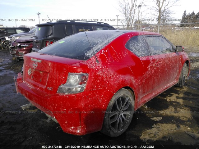 JTKJF5C70FJ011827 - 2015 TOYOTA SCION TC RED photo 4