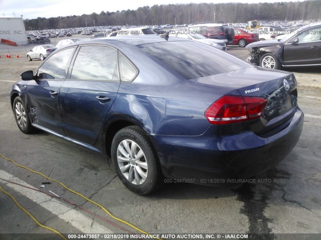 1VWAT7A35FC077643 - 2015 VOLKSWAGEN PASSAT S Dark Blue photo 3