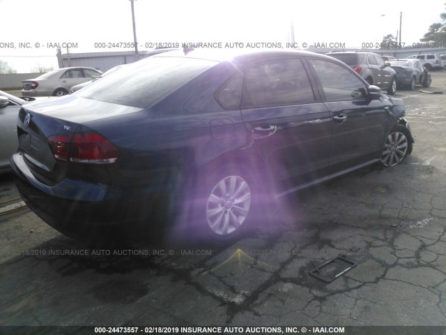 1VWAT7A35FC077643 - 2015 VOLKSWAGEN PASSAT S Dark Blue photo 4