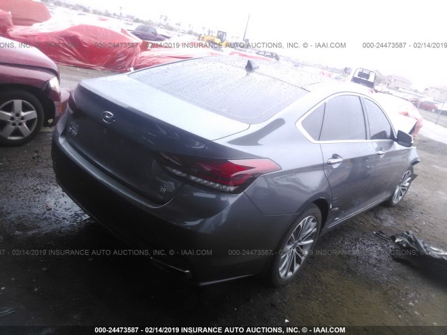 KMHGN4JE2FU090136 - 2015 HYUNDAI GENESIS 3.8L GRAY photo 4