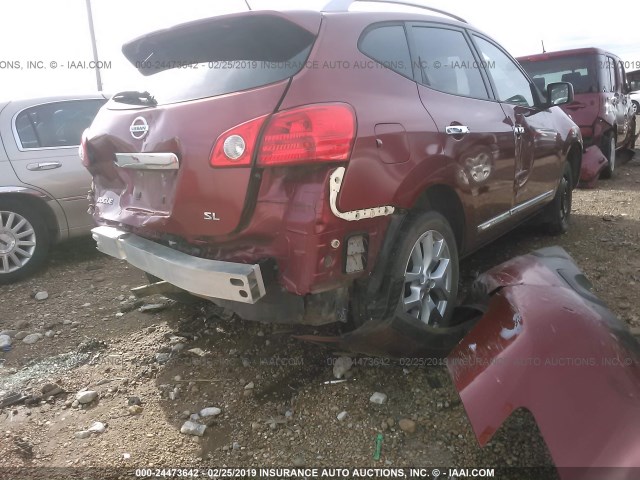 JN8AS5MT1BW159601 - 2011 NISSAN ROGUE S/SV/KROM MAROON photo 6