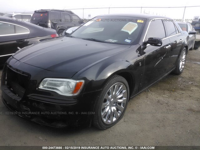 2C3CCAAG0DH697701 - 2013 CHRYSLER 300 BLACK photo 2