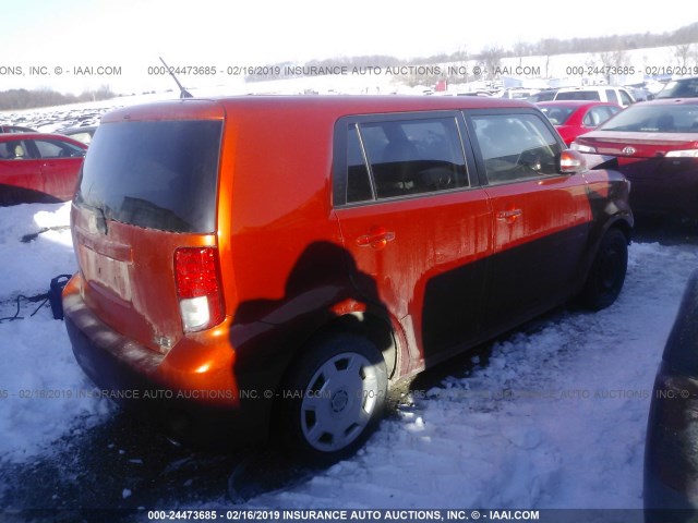 JTLZE4FE0CJ009058 - 2012 TOYOTA SCION XB ORANGE photo 4