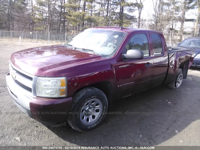 1GCEC19X59Z226322 - 2009 CHEVROLET SILVERADO C1500 RED photo 2