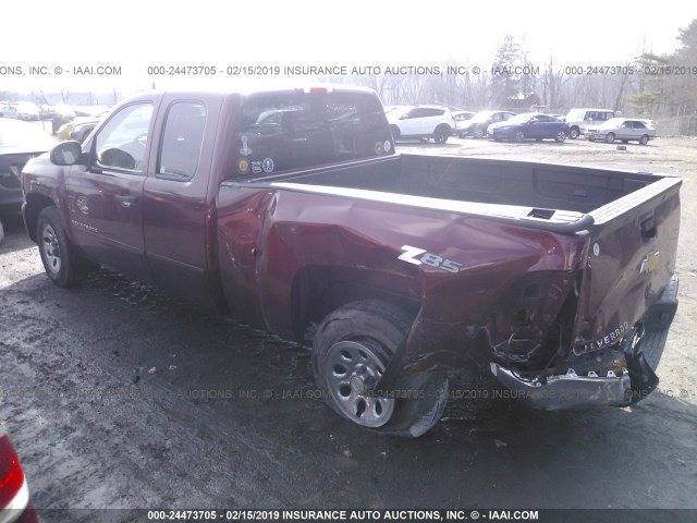 1GCEC19X59Z226322 - 2009 CHEVROLET SILVERADO C1500 RED photo 3