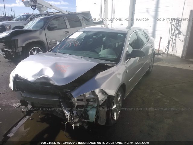 1G1ZG57B28F243091 - 2008 CHEVROLET MALIBU LS SILVER photo 2