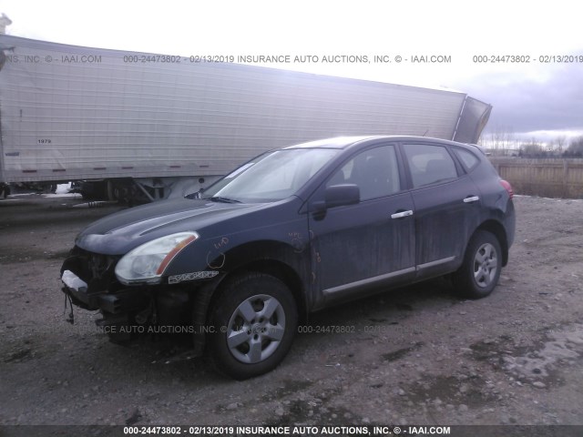 JN8AS5MV2BW668842 - 2011 NISSAN ROGUE S/SV/KROM BLACK photo 2