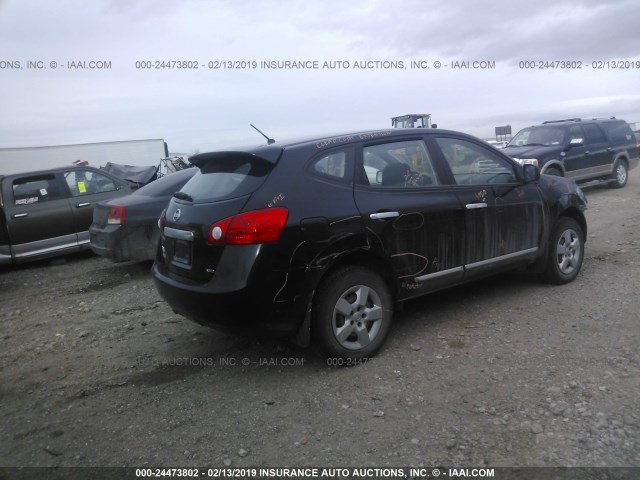 JN8AS5MV2BW668842 - 2011 NISSAN ROGUE S/SV/KROM BLACK photo 4