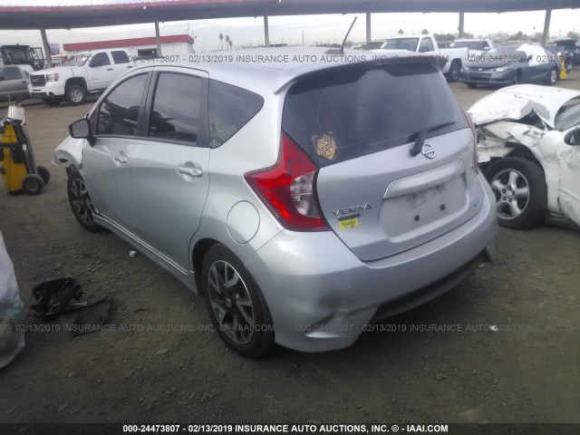 3N1CE2CPXFL395922 - 2015 NISSAN VERSA NOTE S/S PLUS/SV/SL/SR SILVER photo 3