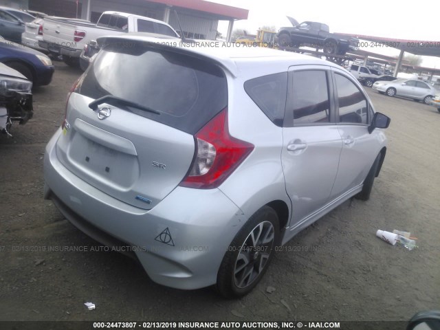 3N1CE2CPXFL395922 - 2015 NISSAN VERSA NOTE S/S PLUS/SV/SL/SR SILVER photo 4