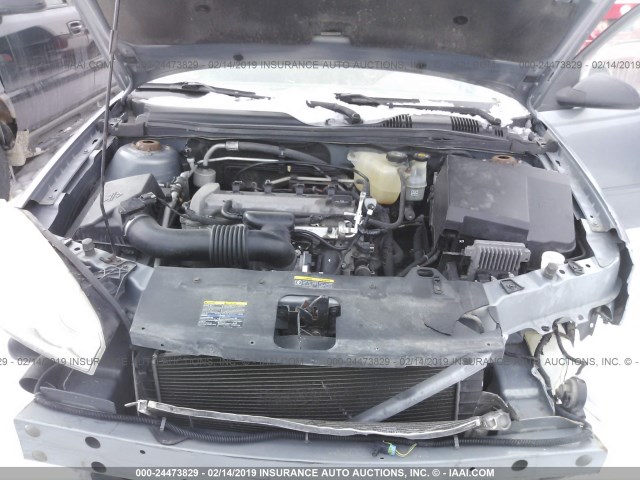 1G1ZS58F27F231585 - 2007 CHEVROLET MALIBU LS BLUE photo 10