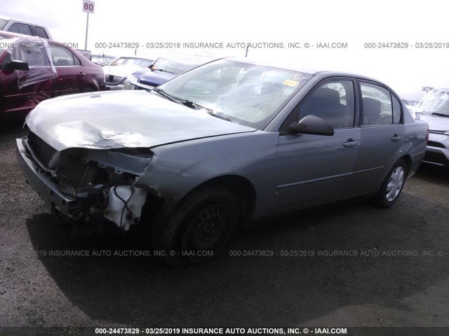 1G1ZS58F27F231585 - 2007 CHEVROLET MALIBU LS BLUE photo 2