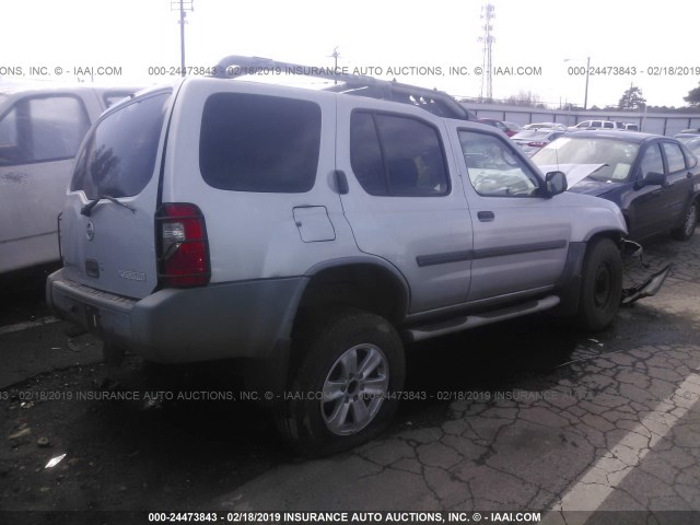 5N1ED28Y23C690042 - 2003 NISSAN XTERRA XE/SE SILVER photo 4