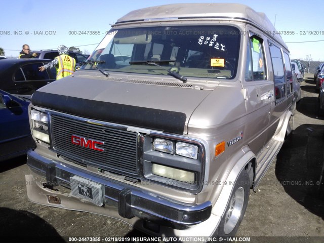 1GDEG25K3SF523435 - 1995 GMC RALLY WAGON / VAN G2500 GOLD photo 2