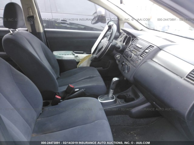 3N1BC13E59L449500 - 2009 NISSAN VERSA S/SL BLACK photo 5