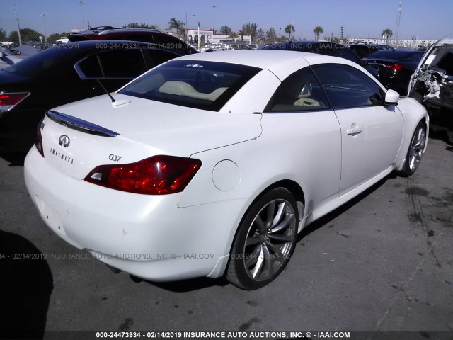 JN1CV6FE5AM351777 - 2010 INFINITI G37 SPORT WHITE photo 4