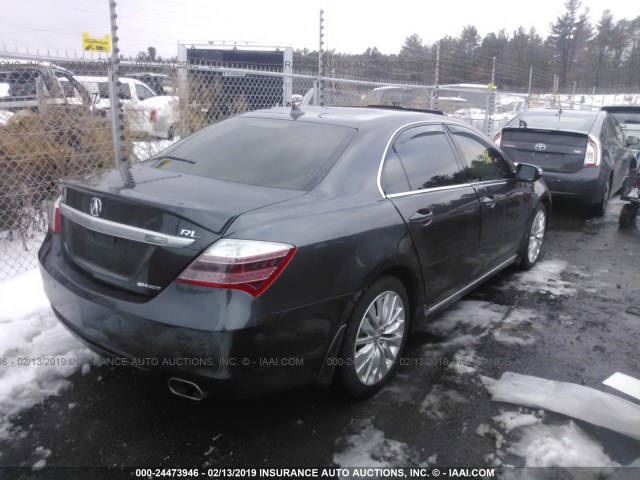 JH4KB2F61CC000178 - 2012 ACURA RL GRAY photo 4