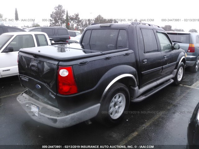 1FMDU77E93UC44349 - 2003 FORD EXPLORER SPORT TR  BLACK photo 4