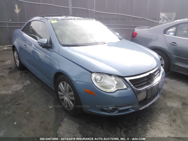 WVWBA71F59V022318 - 2009 VOLKSWAGEN EOS TURBO/KOMFORT BLUE photo 1