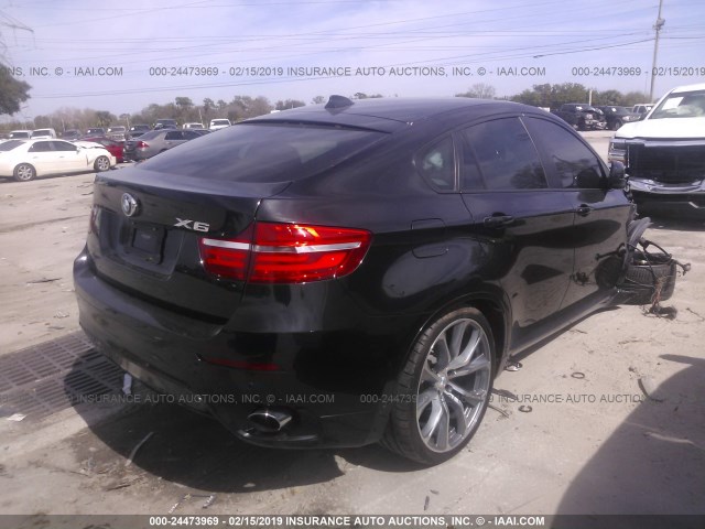 5UXFG2C55DL788009 - 2013 BMW X6 XDRIVE35I BLACK photo 4