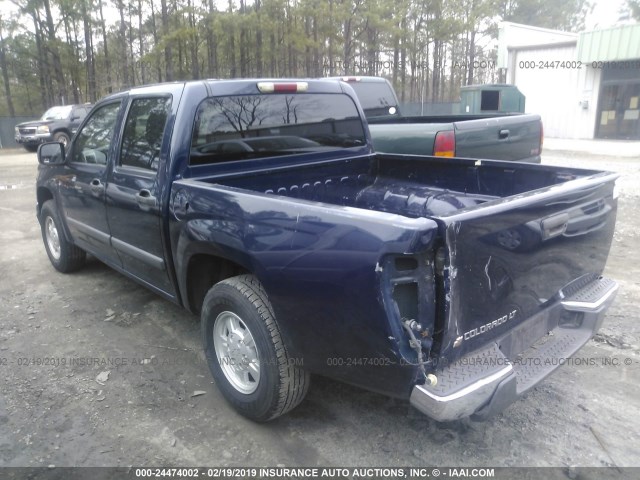 1GCCS13E678192167 - 2007 CHEVROLET COLORADO BLUE photo 3