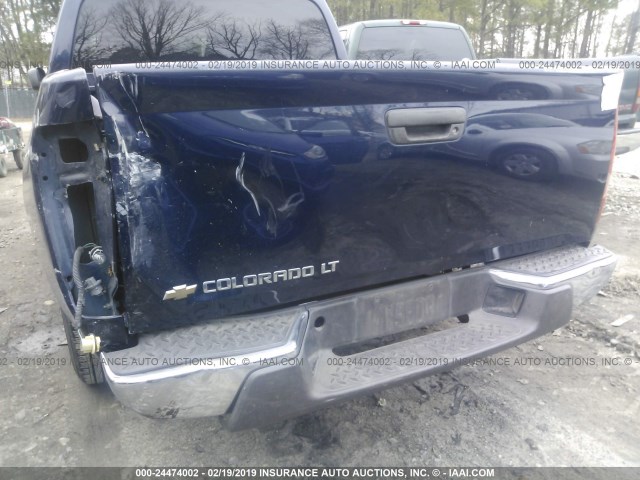 1GCCS13E678192167 - 2007 CHEVROLET COLORADO BLUE photo 6