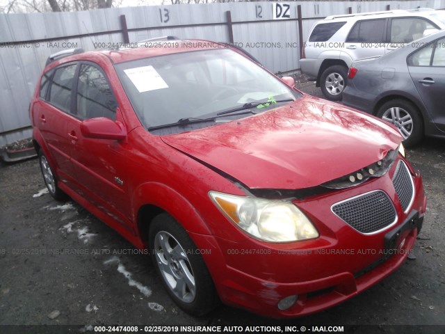 5Y2SM65896Z449289 - 2006 PONTIAC VIBE RED photo 1