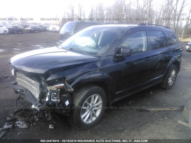 3C4PDDBG1DT646189 - 2013 DODGE JOURNEY SXT BLACK photo 2