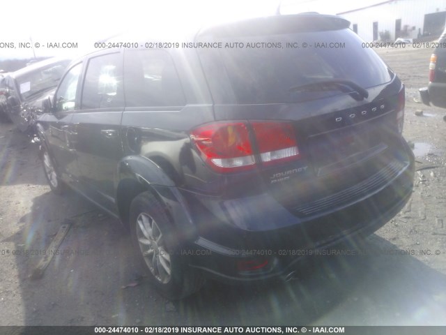 3C4PDDBG1DT646189 - 2013 DODGE JOURNEY SXT BLACK photo 3