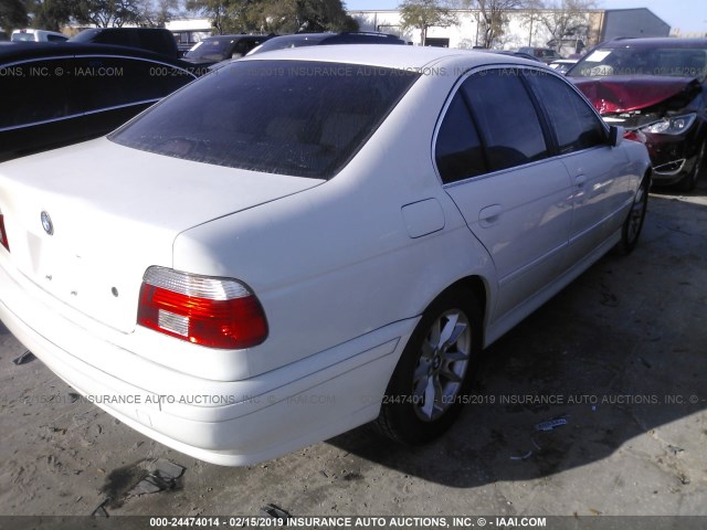 WBADT43433GY99315 - 2003 BMW 525 I AUTOMATIC WHITE photo 4