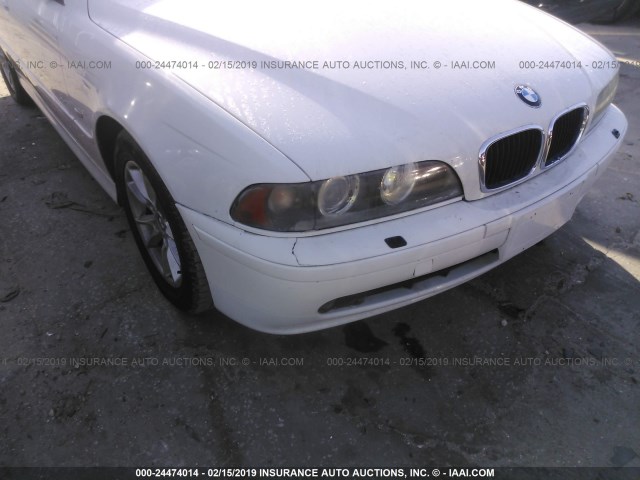 WBADT43433GY99315 - 2003 BMW 525 I AUTOMATIC WHITE photo 6
