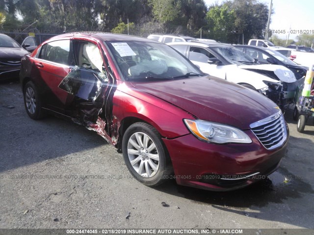 1C3CCBBB3DN542026 - 2013 CHRYSLER 200 TOURING MAROON photo 1