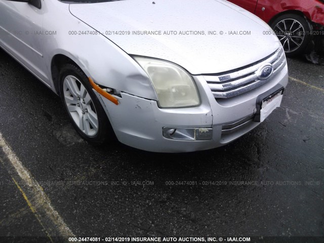 3FAHP08139R163921 - 2009 FORD FUSION SEL SILVER photo 6